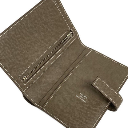 Hermes Bifold Wallet New H Passant Compact Etoupe