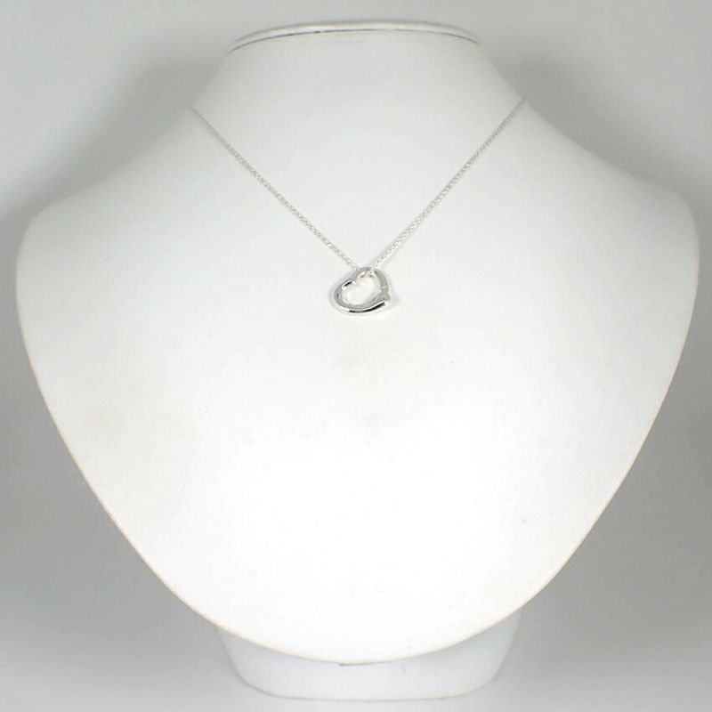 Tiffany & Co 925 Open Heart Pendant Necklace