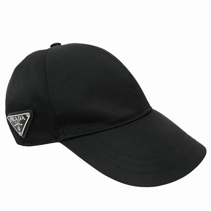 Prada "re-Nylon Baseball Cap" Hat 6 Panel Triangle Logo Triangle Logo Plate