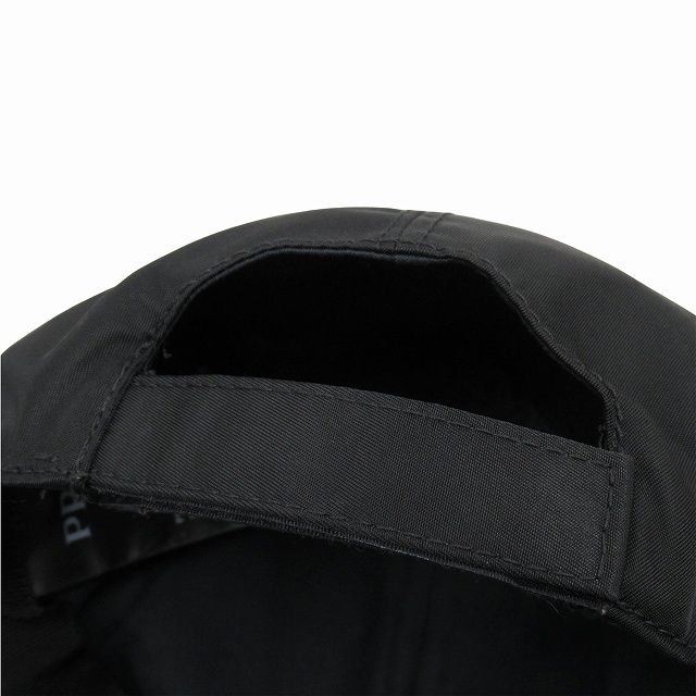 Prada "re-Nylon Baseball Cap" Hat 6 Panel Triangle Logo Triangle Logo Plate