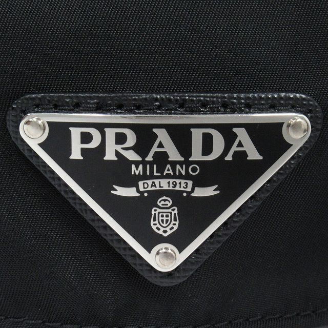 Prada "re-Nylon Baseball Cap" Hat 6 Panel Triangle Logo Triangle Logo Plate
