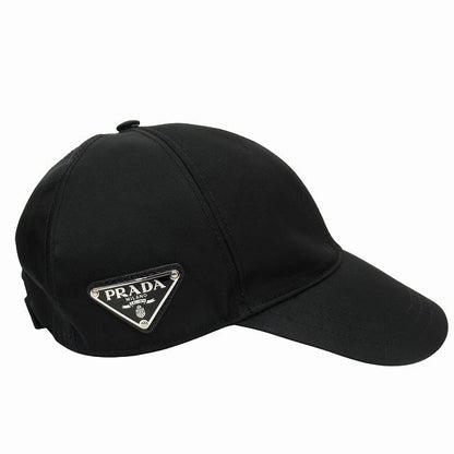 Prada "re-Nylon Baseball Cap" Hat 6 Panel Triangle Logo Triangle Logo Plate