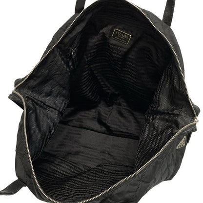 Prada Shoulder Bag - Black Quilted Leather