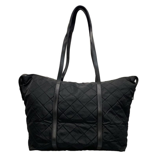 Prada Shoulder Bag - Black Quilted Leather