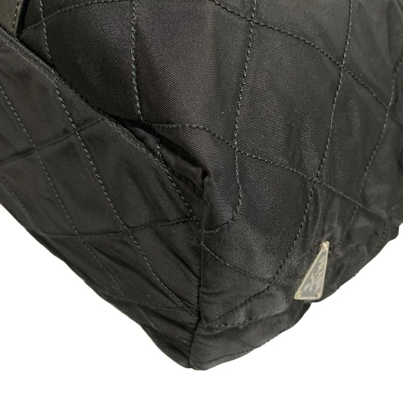 Prada Shoulder Bag - Black Quilted Leather