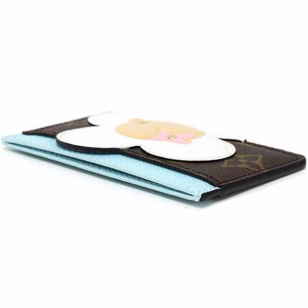 Louis Vuitton Card Case Porto Carte Sample Canvas Monogram Azur Frost