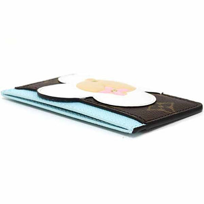 Louis Vuitton Card Case Porto Carte Sample Canvas Monogram Azur Frost