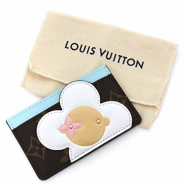 Louis Vuitton Card Case Porto Carte Sample Canvas Monogram Azur Frost
