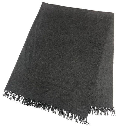 Hermes Super Large Cashmere Shawl Blanket Gray Aq12350