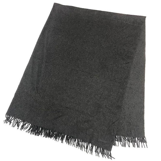 Hermes Super Large Cashmere Shawl Blanket Gray Aq12350