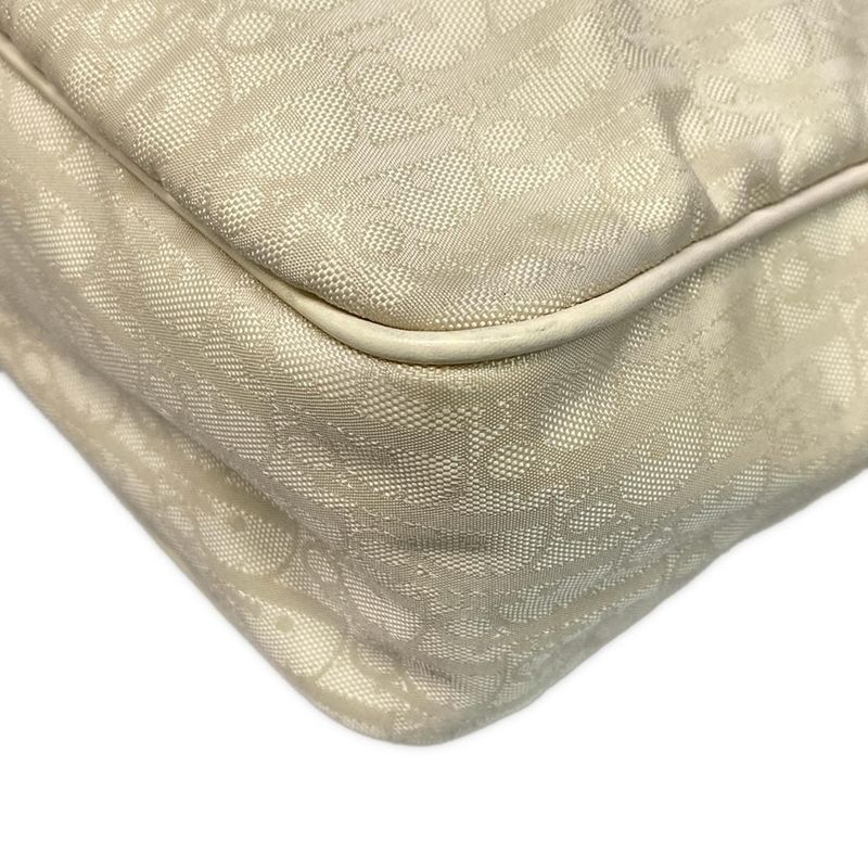 Dior Christian Dior Shoulder Bag Trotter Beige Leather