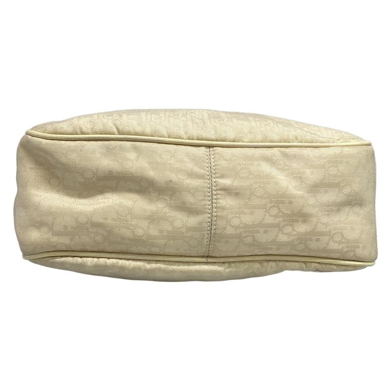 Dior Christian Dior Shoulder Bag Trotter Beige Leather