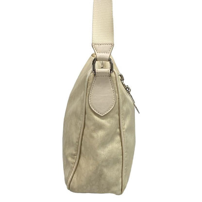 Dior Christian Dior Shoulder Bag Trotter Beige Leather