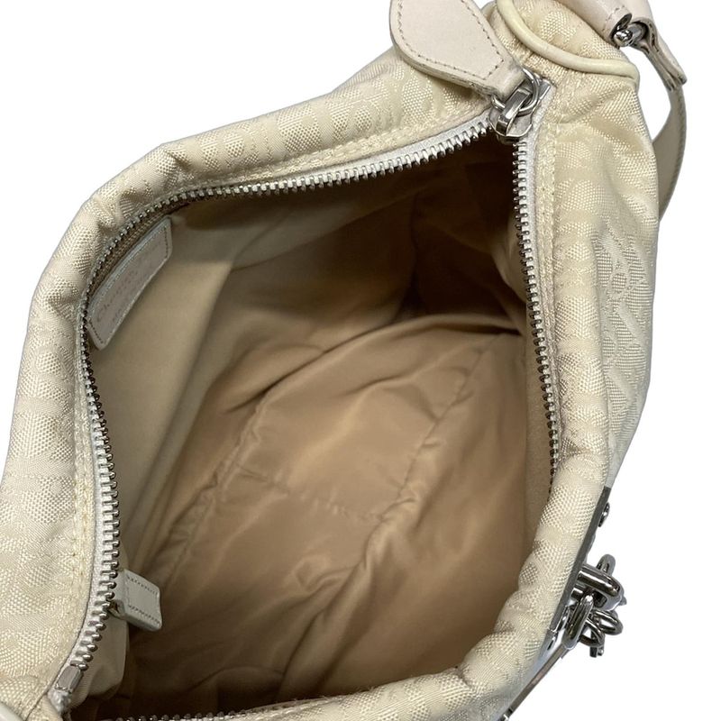 Dior Christian Dior Shoulder Bag Trotter Beige Leather