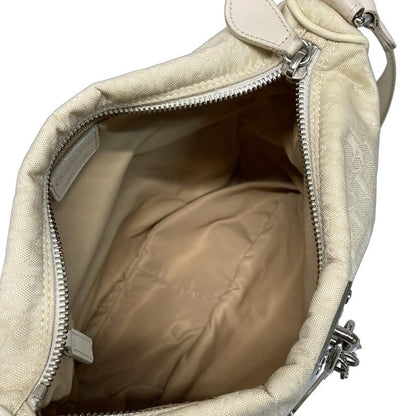 Dior Christian Dior Shoulder Bag Trotter Beige Leather