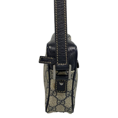 Gucci Shoulder Bag GG Plus/GG Supreme 162910 Ivory X Navy Leather