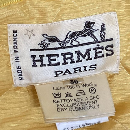 Hermes Blouson Size 36 S Women's Blue X Yellow X Multi Silk