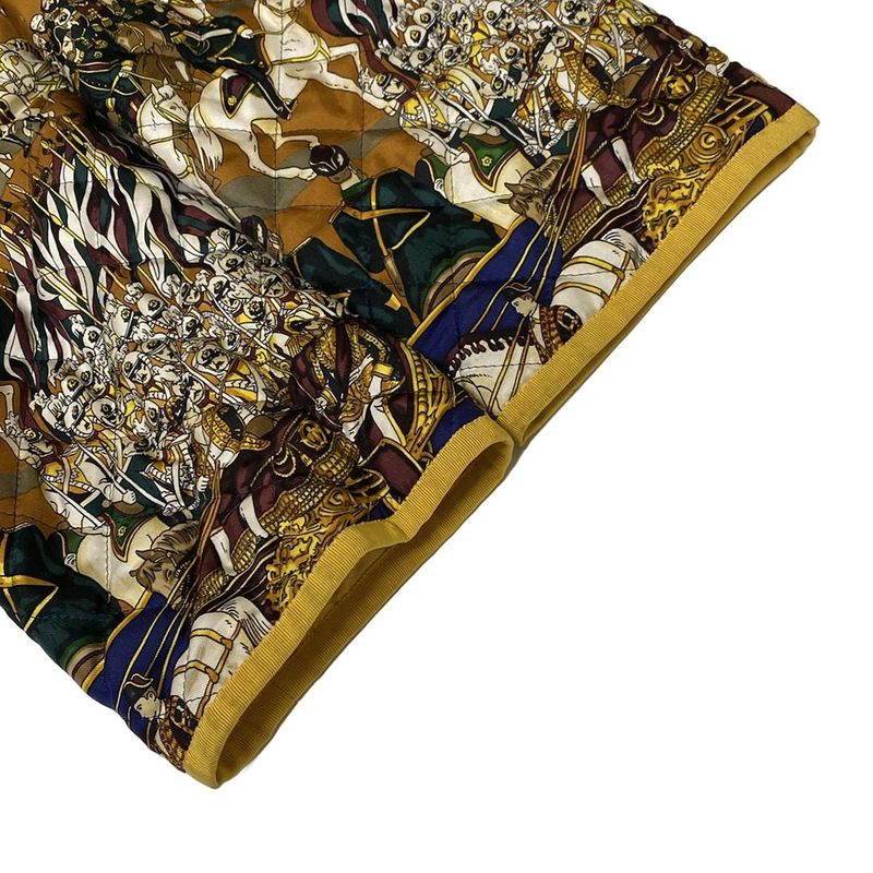 Hermes Blouson Size 36 S Women's Blue X Yellow X Multi Silk