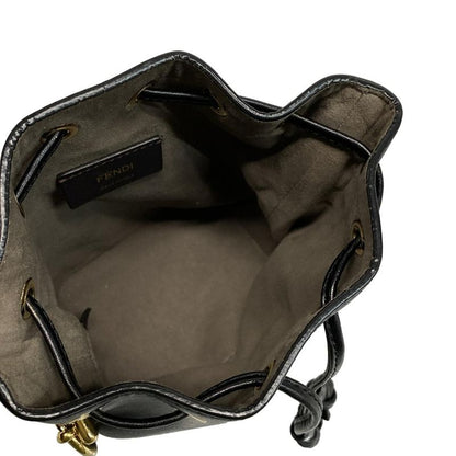 Fendi Handbag Mon Tresor 8bs010 Black Leather