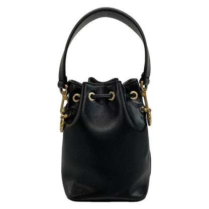 Fendi Handbag Mon Tresor 8bs010 Black Leather