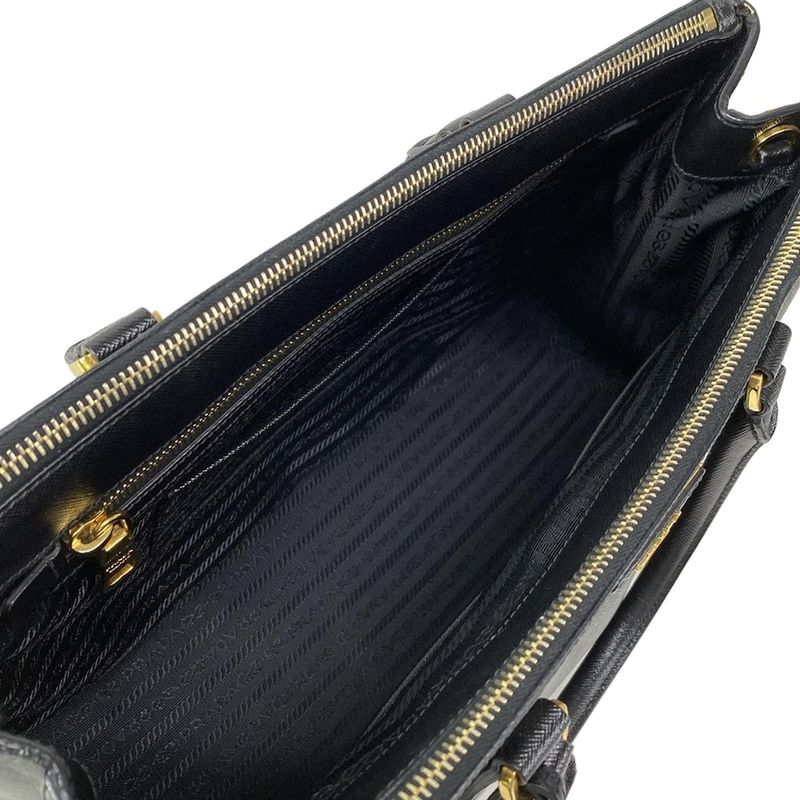 Prada Tote Bag Galleria Medium Bag Bn2274 Black Leather