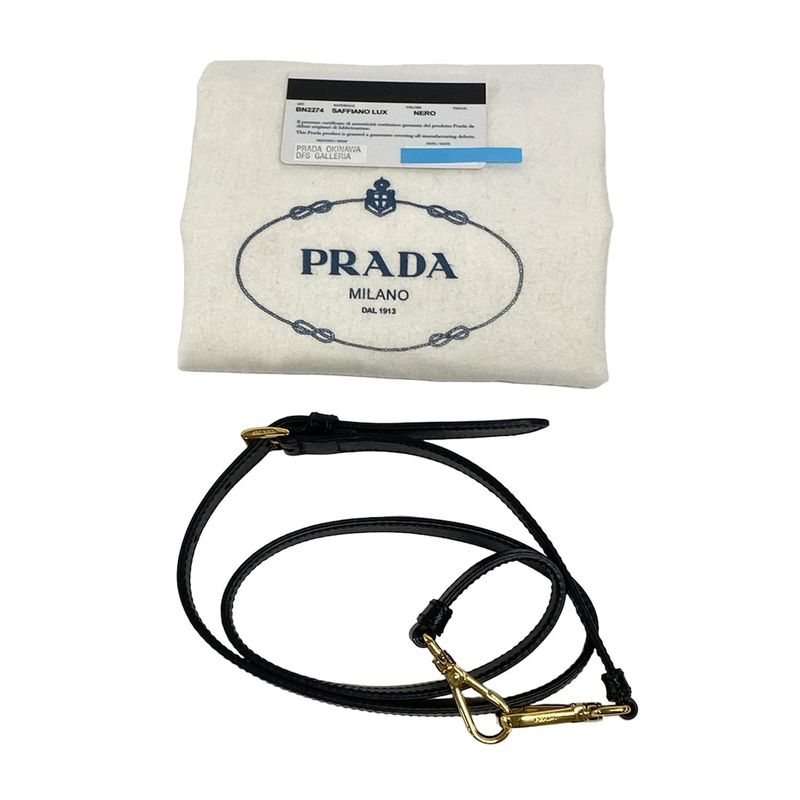 Prada Tote Bag Galleria Medium Bag Bn2274 Black Leather