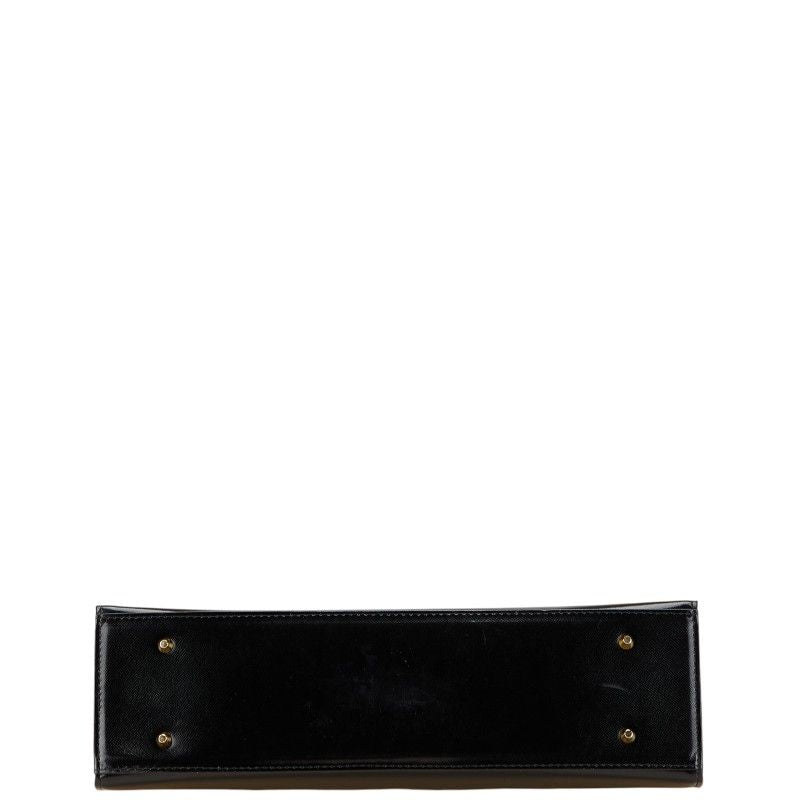 Saint Laurent Logo Plate Black Leather Women's SAINT LAURENT