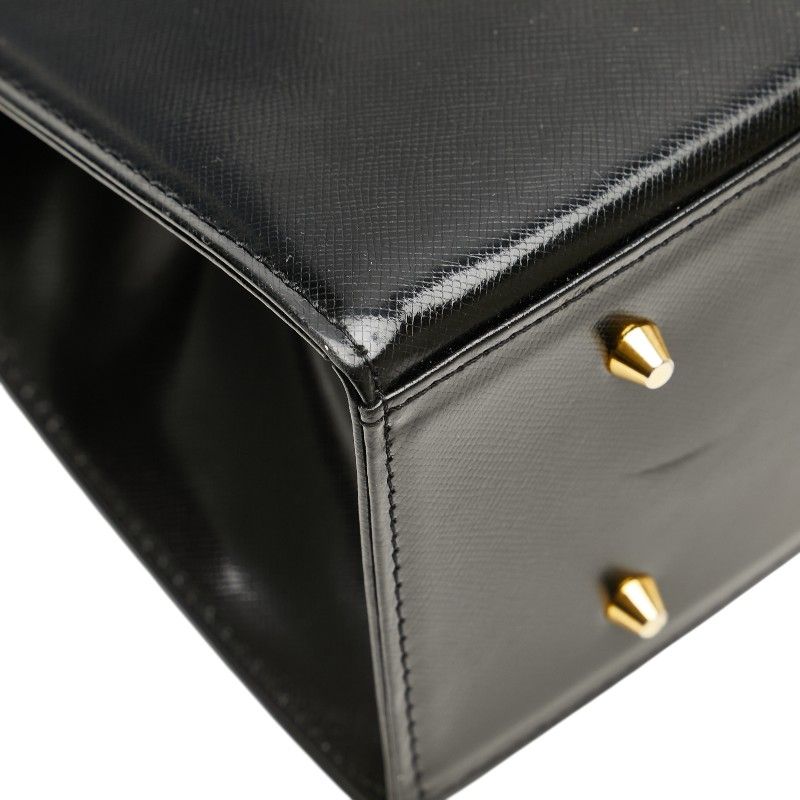 Saint Laurent Logo Plate Black Leather Women's SAINT LAURENT