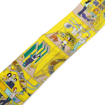 Hermes Twilly La Maison Des Carres Yellow Multicolor Silk Ladies Hermes