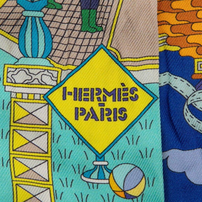 Hermes Twilly La Maison Des Carres Yellow Multicolor Silk Ladies Hermes