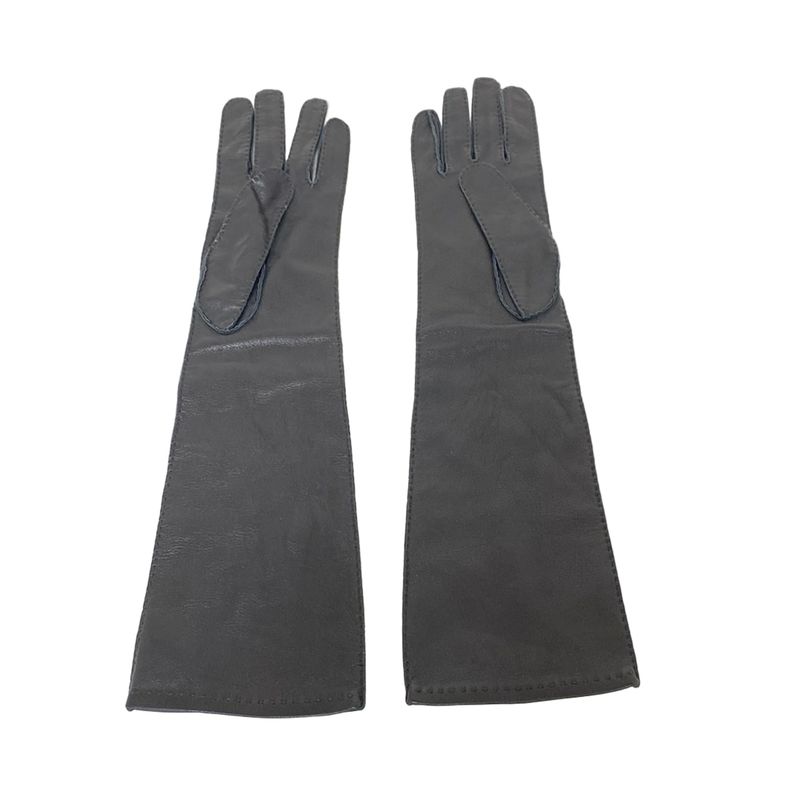Hermes Women's Gloves - Black Long Gloves Leather