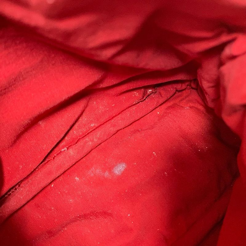 Hermes Pouch Bolide Pouch 20 Red X Light Brown Leather