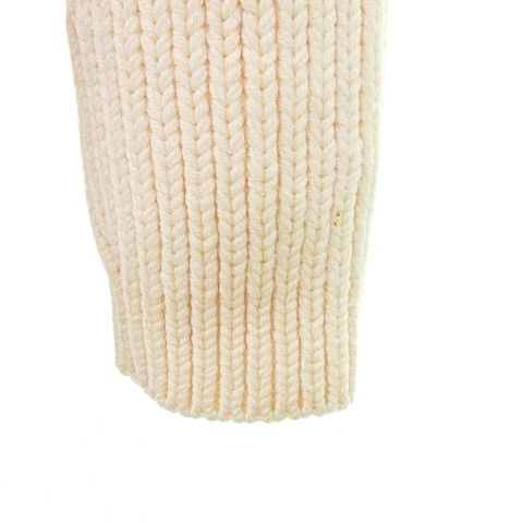 Gucci Domestic Regular Knit Sweater Shawl Collar Made In Italy M Size Ivory