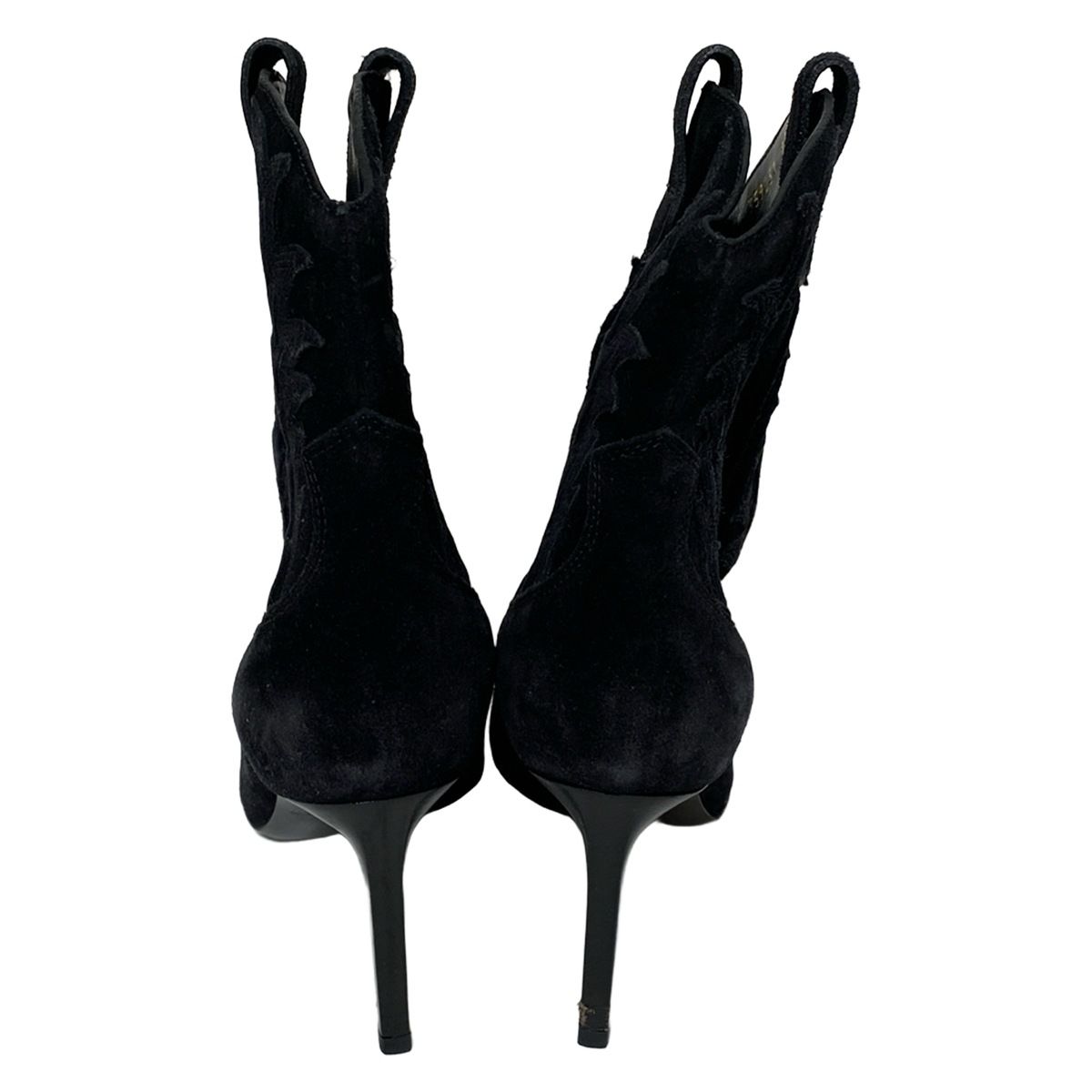 SAINT LAURENT PARIS Short Boots 35 1/2 Women's - Black