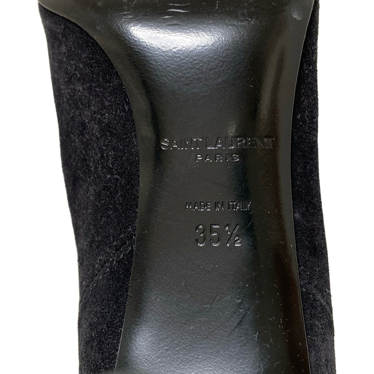 SAINT LAURENT PARIS Short Boots 35 1/2 Women's - Black