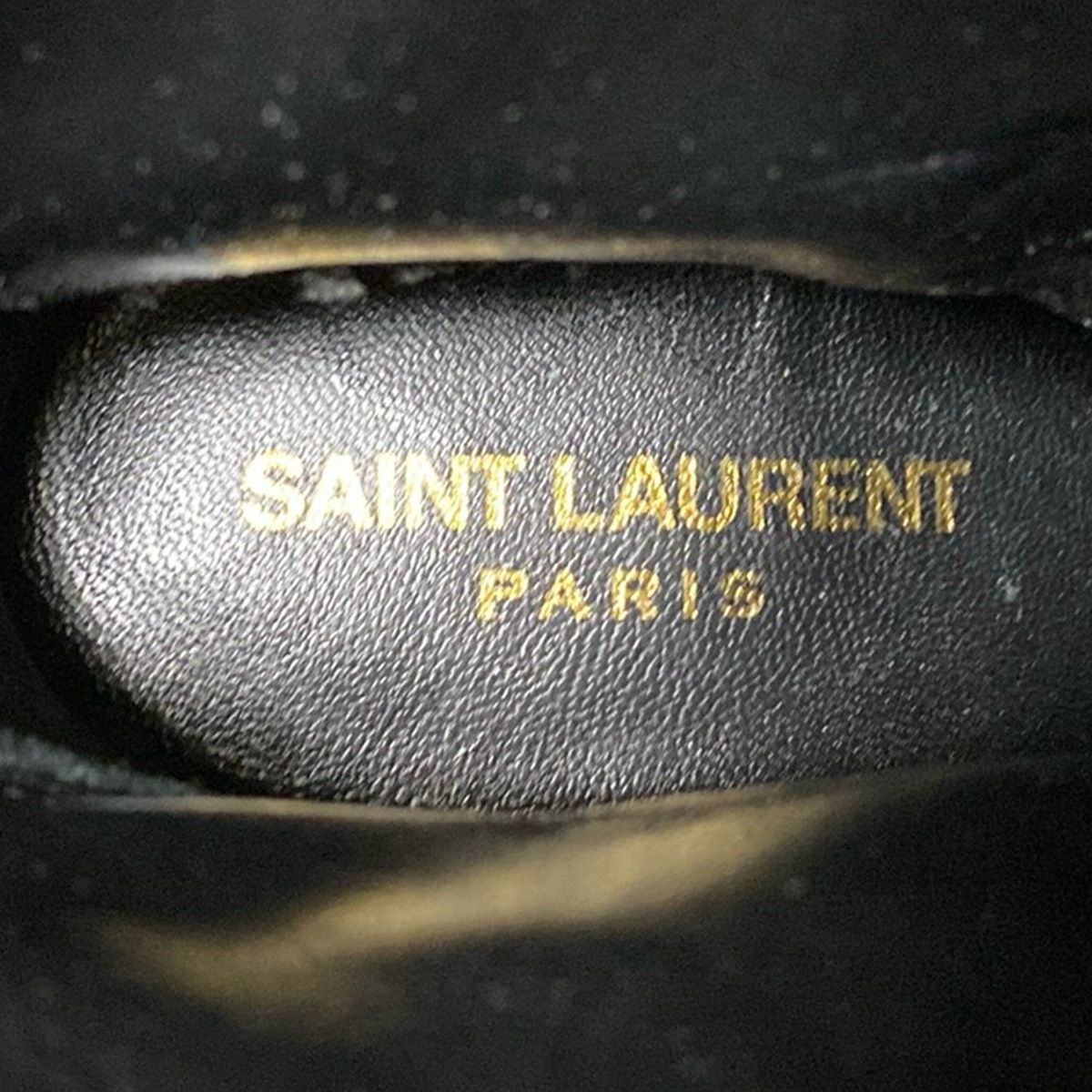 SAINT LAURENT PARIS Short Boots 35 1/2 Women's - Black