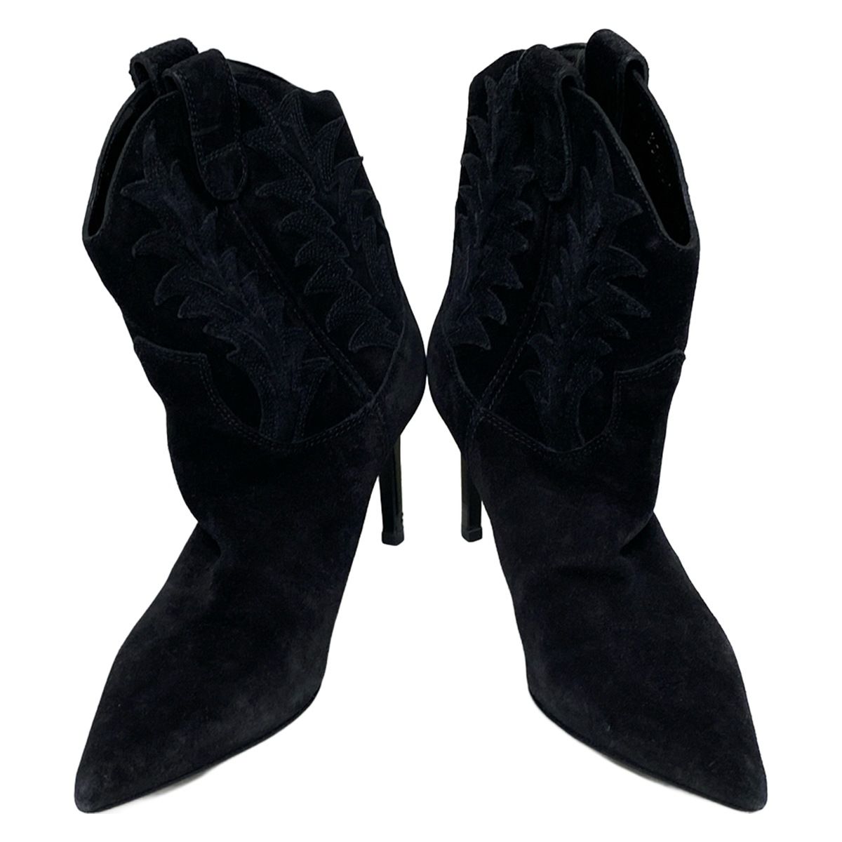 SAINT LAURENT PARIS Short Boots 35 1/2 Women's - Black