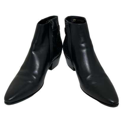 Saint Laurent Paris Short Boots 36 1 2 Women's - Black Leather