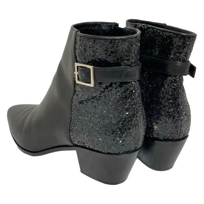 Saint Laurent Paris Short Boots 36 1 2 Women's - Black Leather