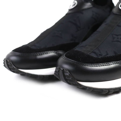 △louis Vuitton Run Away Line Leather LV Logo Monogram Fabric Leather Sneakers