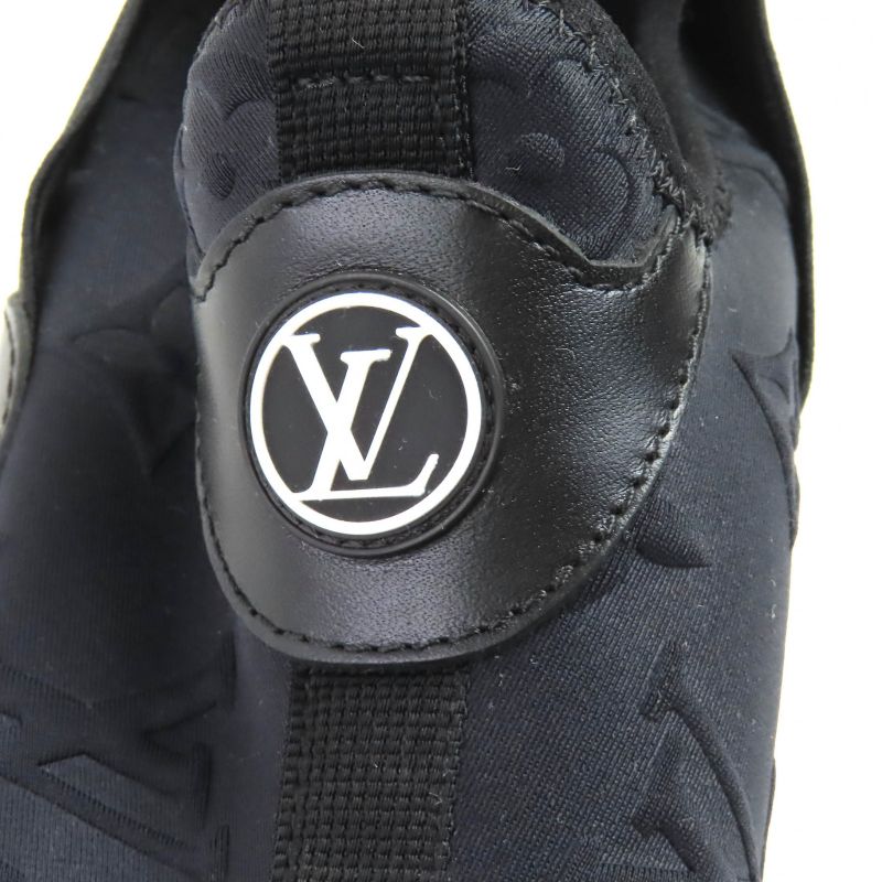 △louis Vuitton Run Away Line Leather LV Logo Monogram Fabric Leather Sneakers