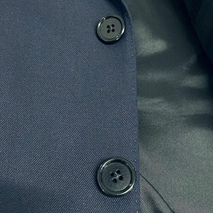 Celine Jacket Size 46 L Men's Classic Jacket Wool Gabardine 2v20j650d Navy Wool