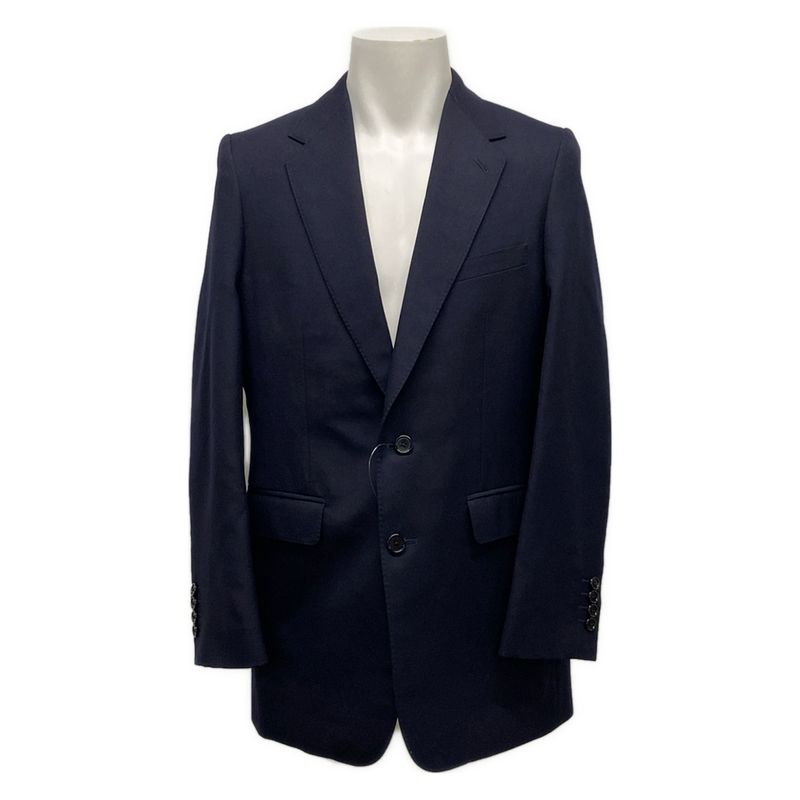 Celine Jacket Size 46 L Men's Classic Jacket Wool Gabardine 2v20j650d Navy Wool