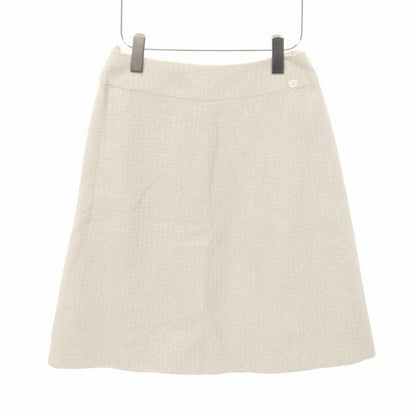 Chanel Set Suit Tweed Pearl Wool