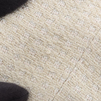 Chanel Set Suit Tweed Pearl Wool