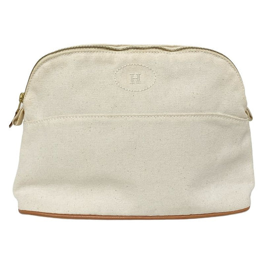 Hermes Pouch Bolide Pouch 25 Ivory Leather