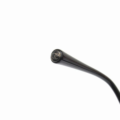 Chanel Rimless Sunglasses Eyewear Square Shape Here Mark Logo Rhinestone