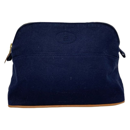 Hermes Pouch Bolide Pouch 25 Dark Navy Leather