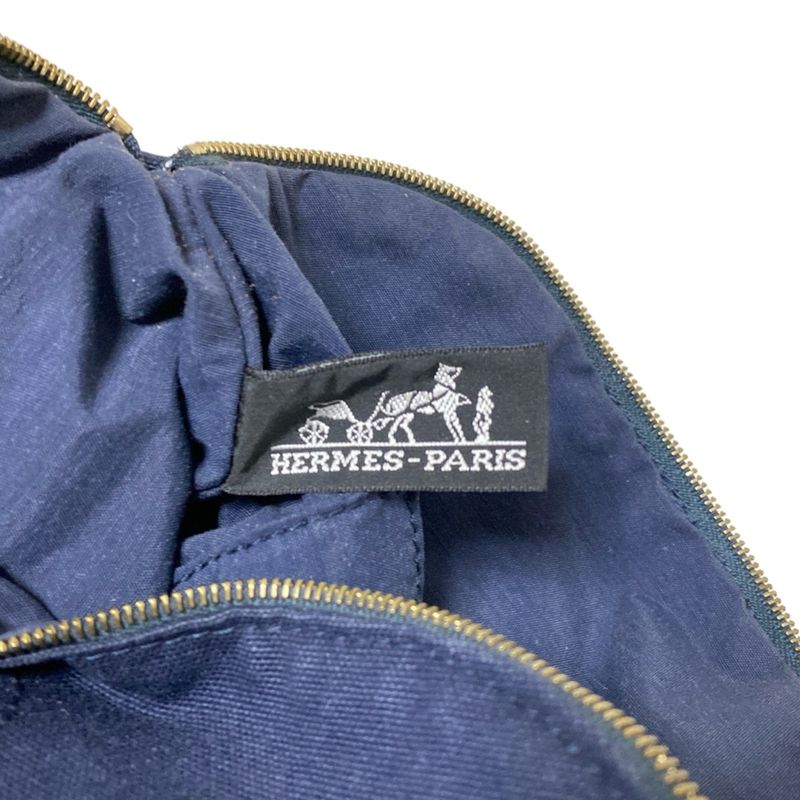 Hermes Pouch Bolide Pouch 25 Dark Navy Leather