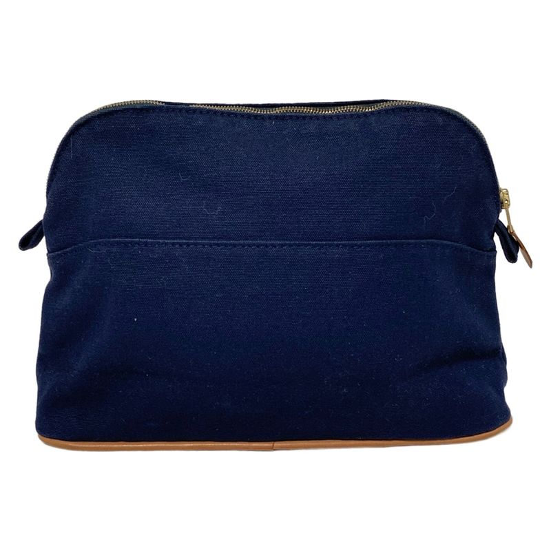 Hermes Pouch Bolide Pouch 25 Dark Navy Leather